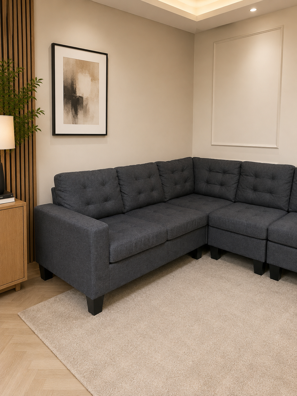 Milano 6 seater modular corner sofa
