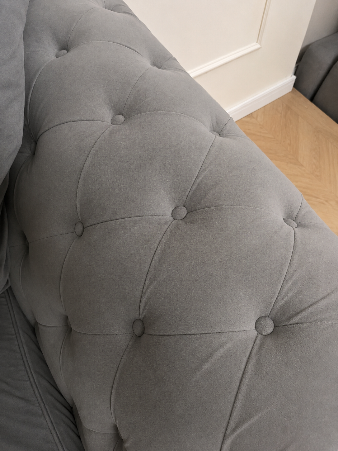 Willow Left-Hand Facing Corner Sofa Plush Grey