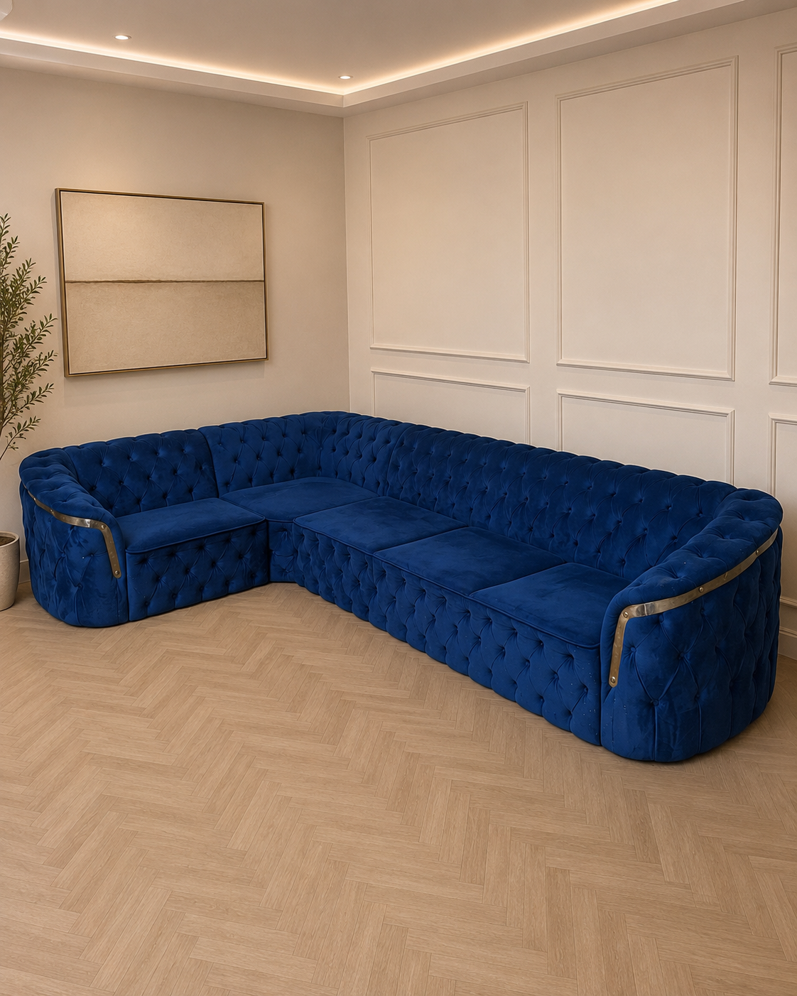 Bella Chesterfield Royal Blue Sofa