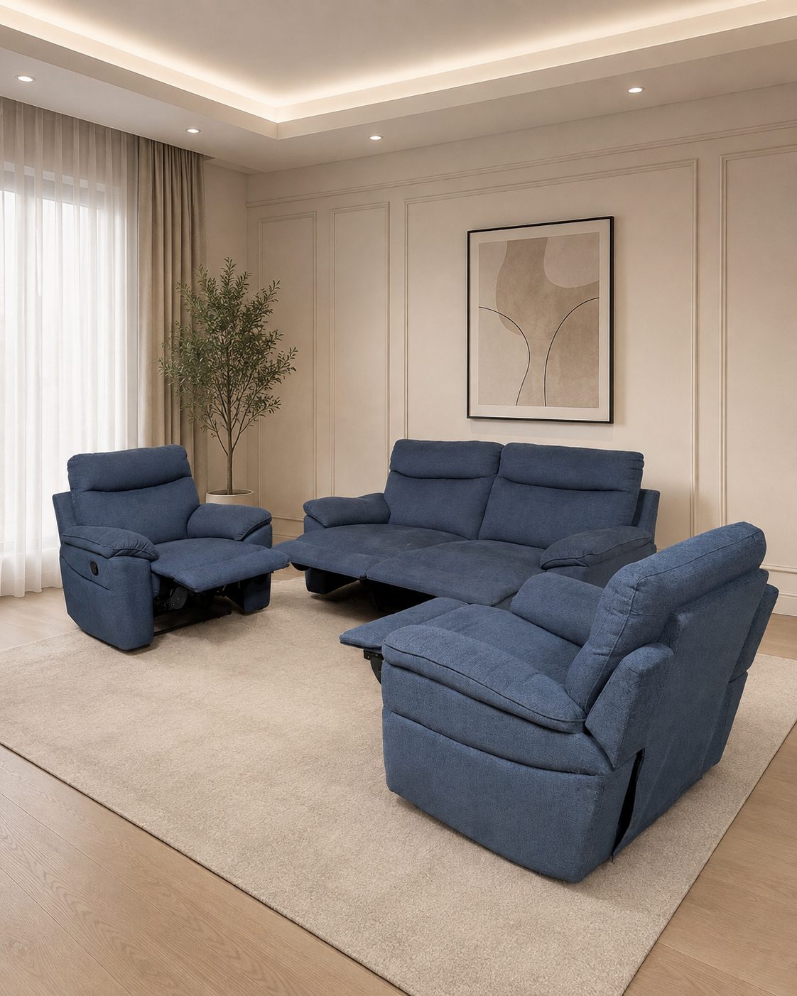 Denis 3+1+1 recliner set