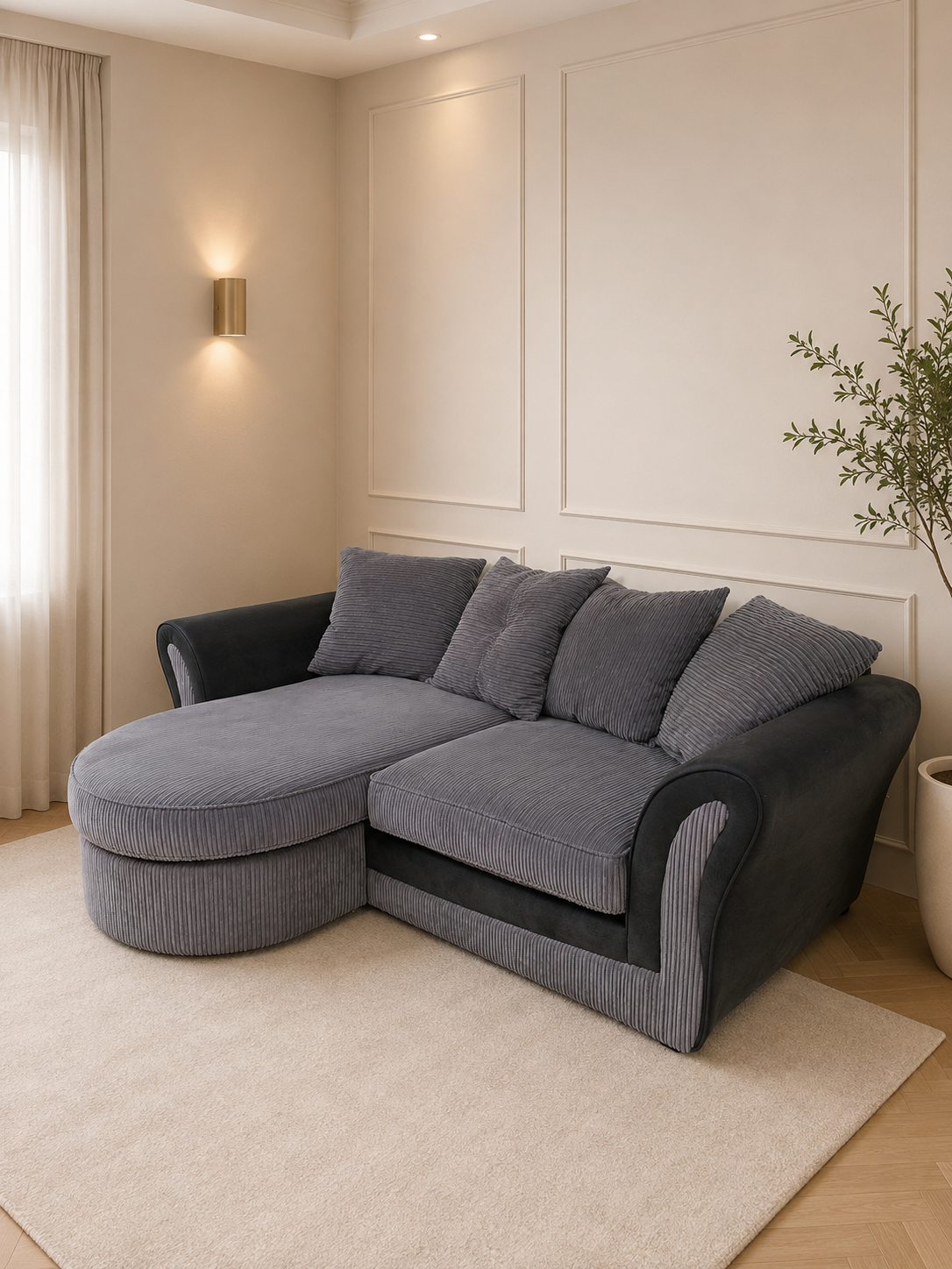 Zana 4 Seater Sofa with Chaise – Only €549