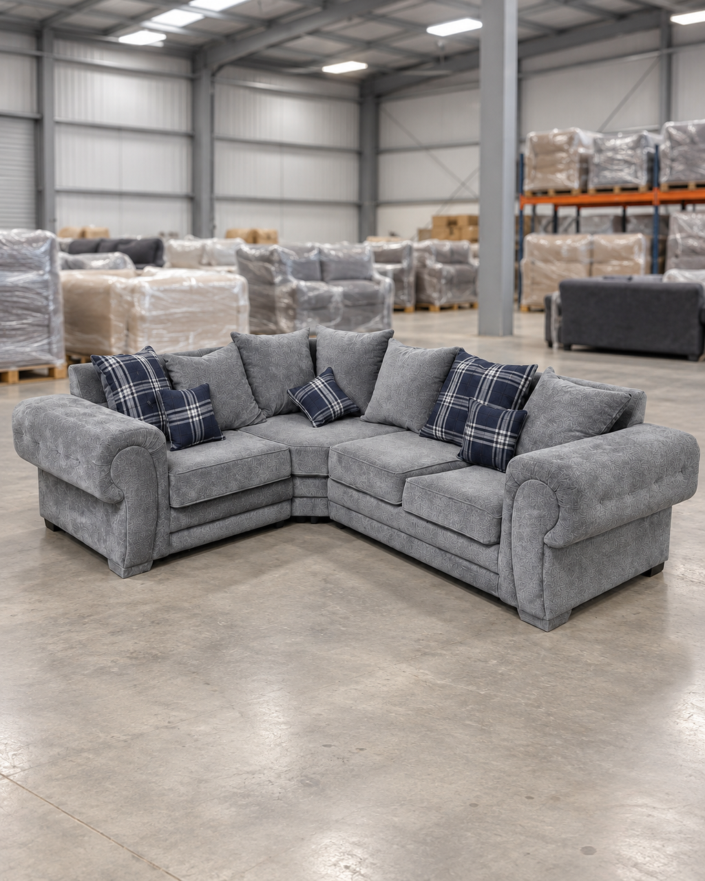 Verona grey corner suite