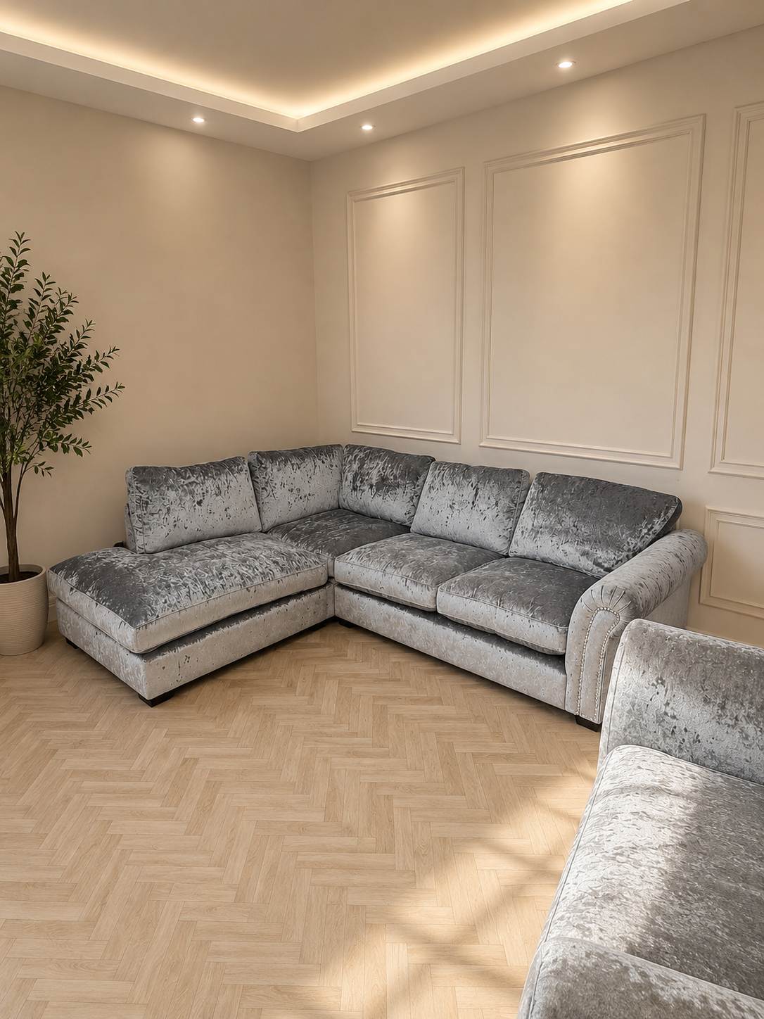 Xara Corner Sofa with Cuddle Chair ( Large )