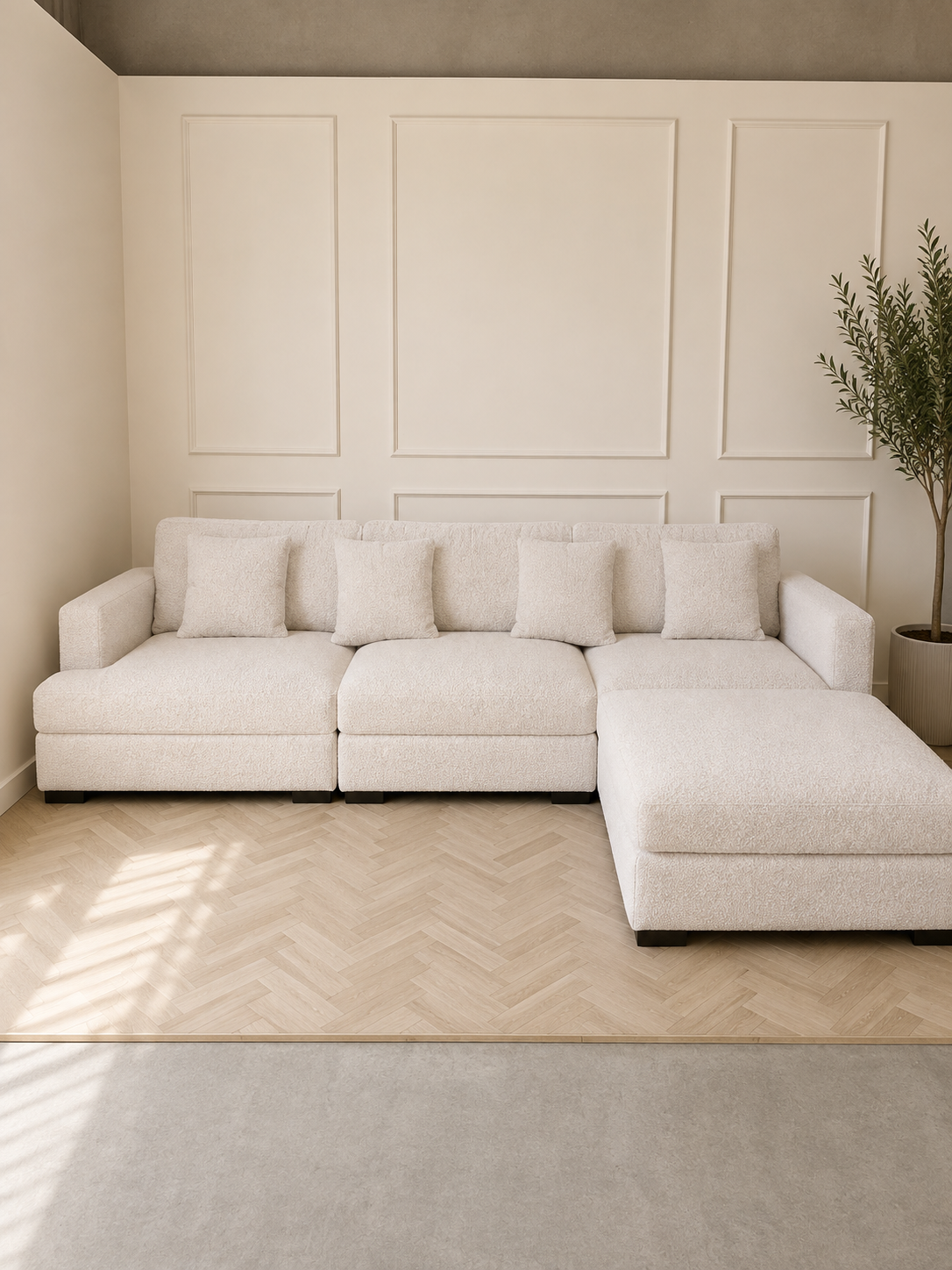 Silvia modular sofa Boucè fabric
