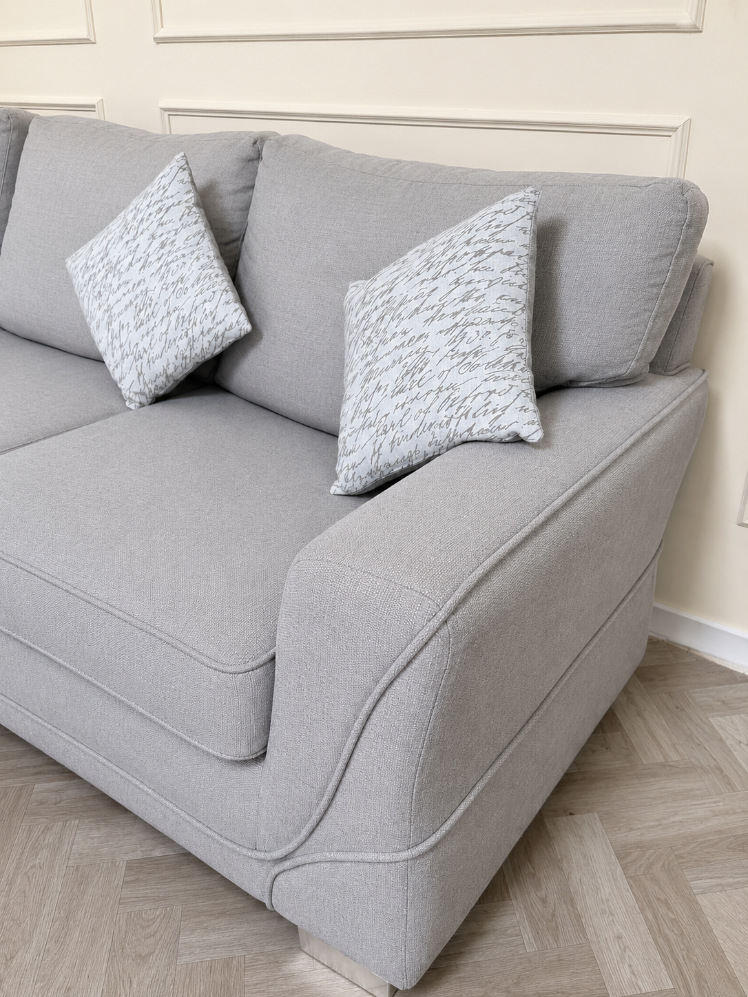 Olivia Grey Corner Sofa