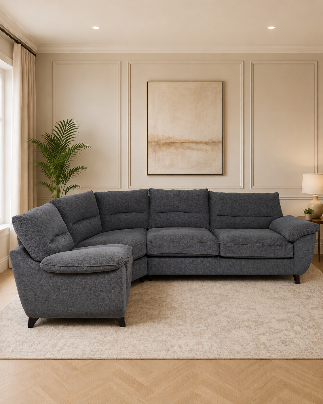 Kian Corner Sofa Grey