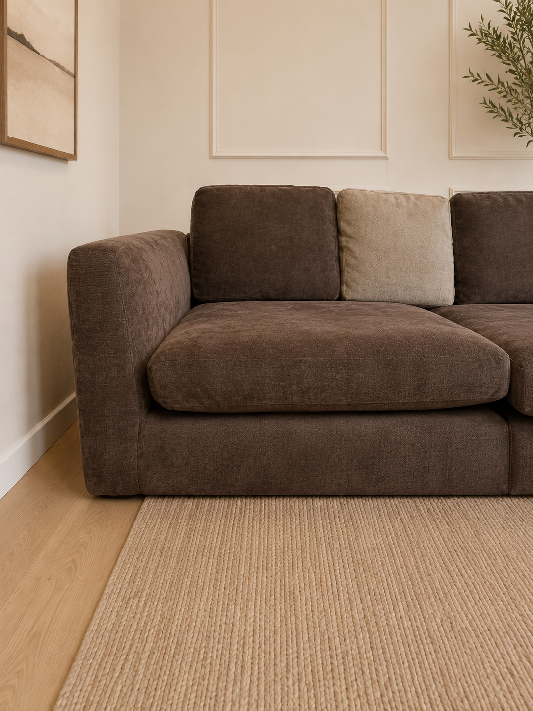 Oxford Corner Suite Brown ( Large )