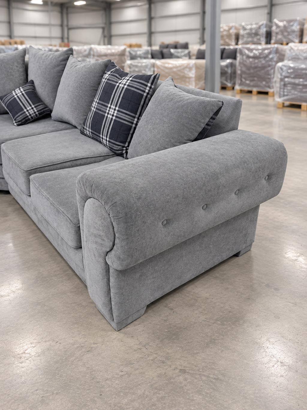 Verona grey corner suite