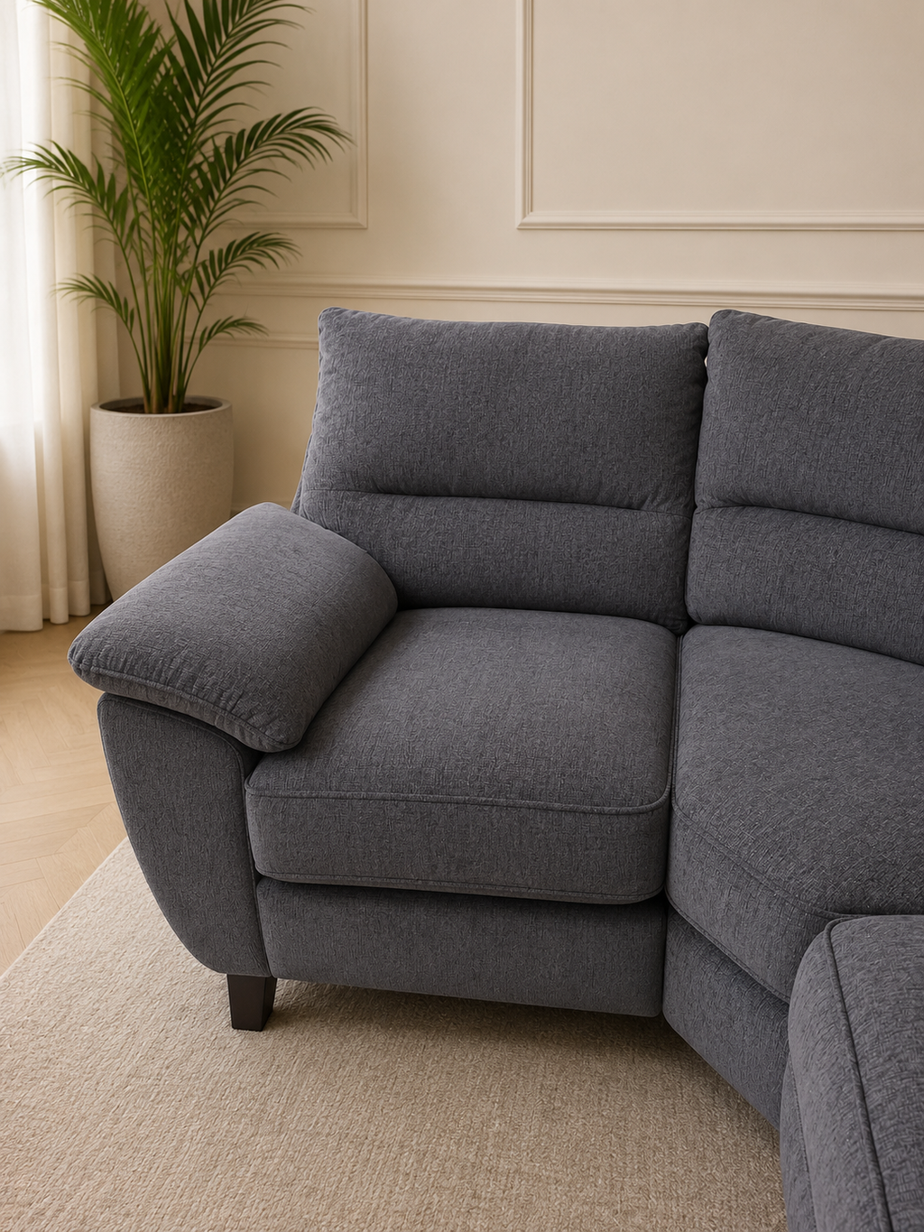 Kian Corner Sofa Grey