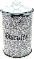 Mirrored Crushed Diamond Biscuit Tin