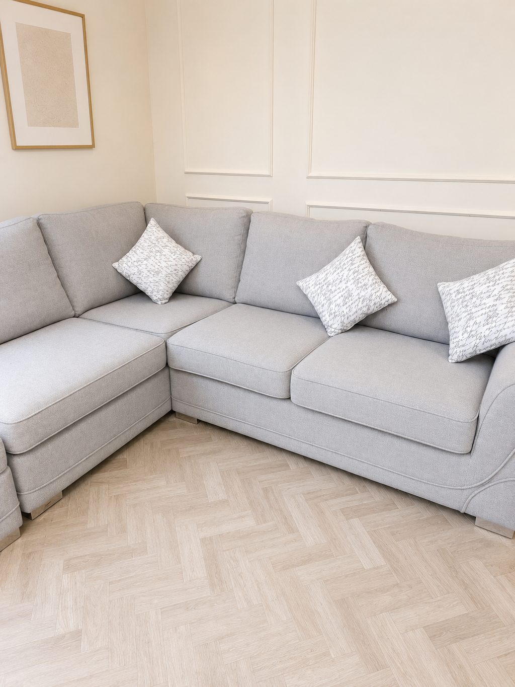 Olivia Grey Corner Sofa