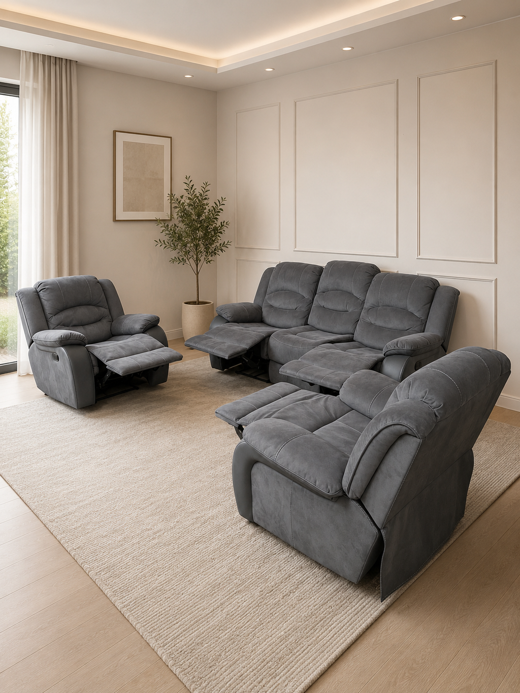 Jasmine 3+1+1 Recliner set