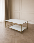 White & Gold Coffee table
