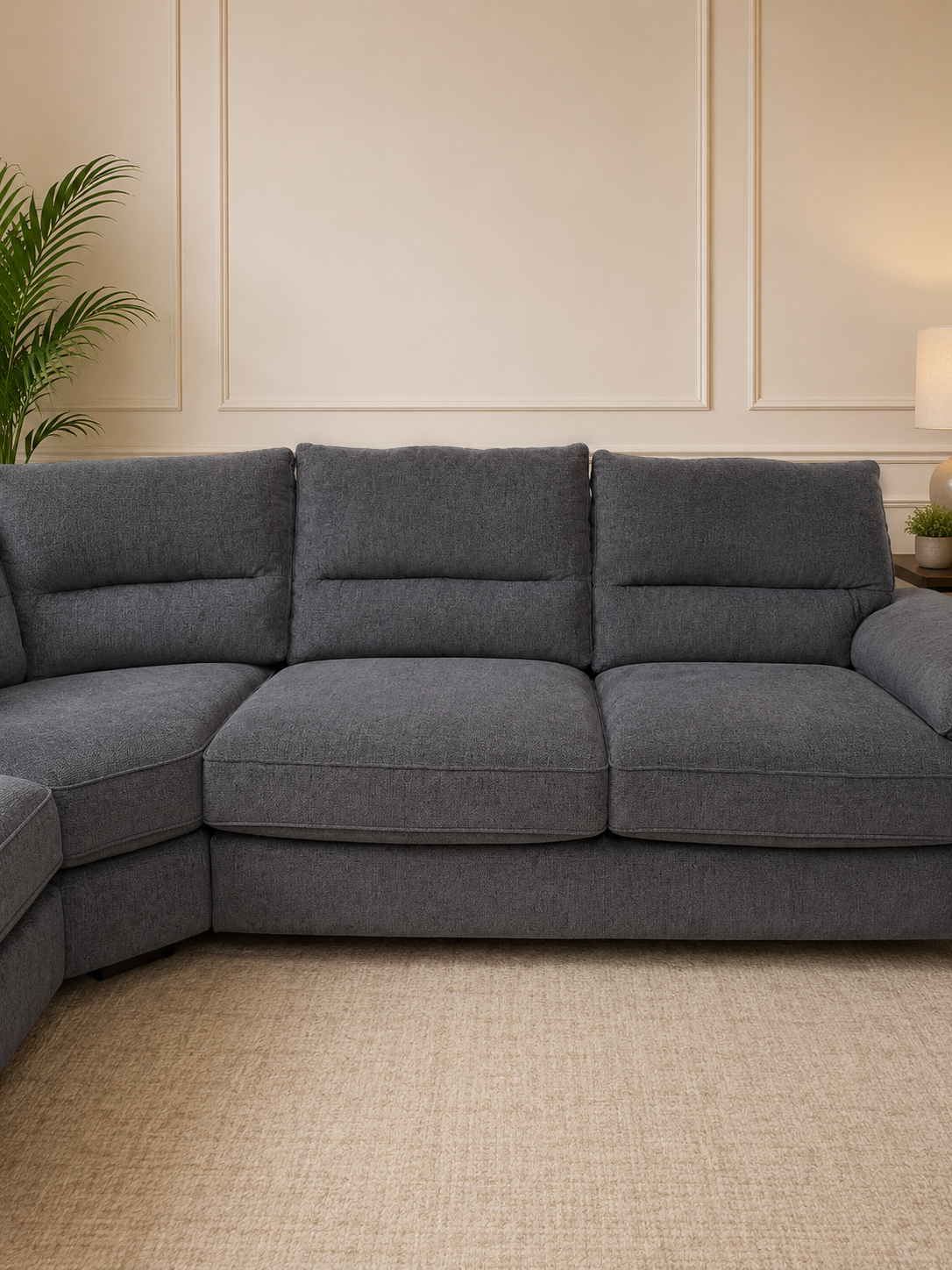 Kian Corner Sofa Grey