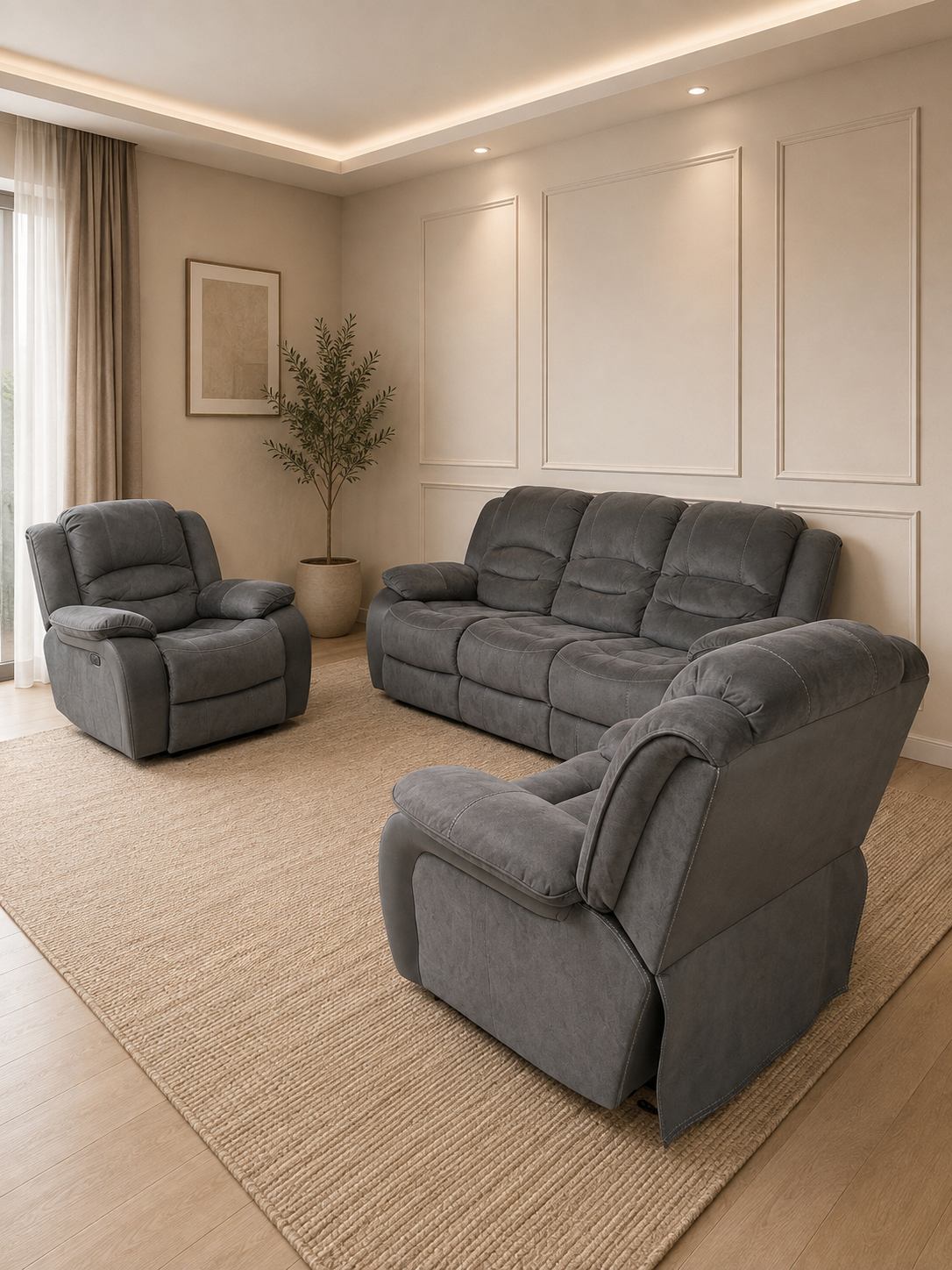Jasmine 3+1+1 Recliner set