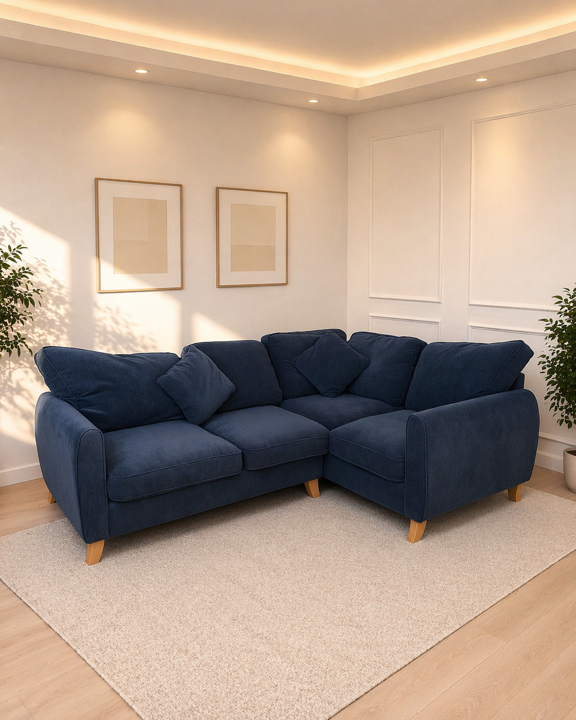 Blue Corner Sofa Manhattan Navy