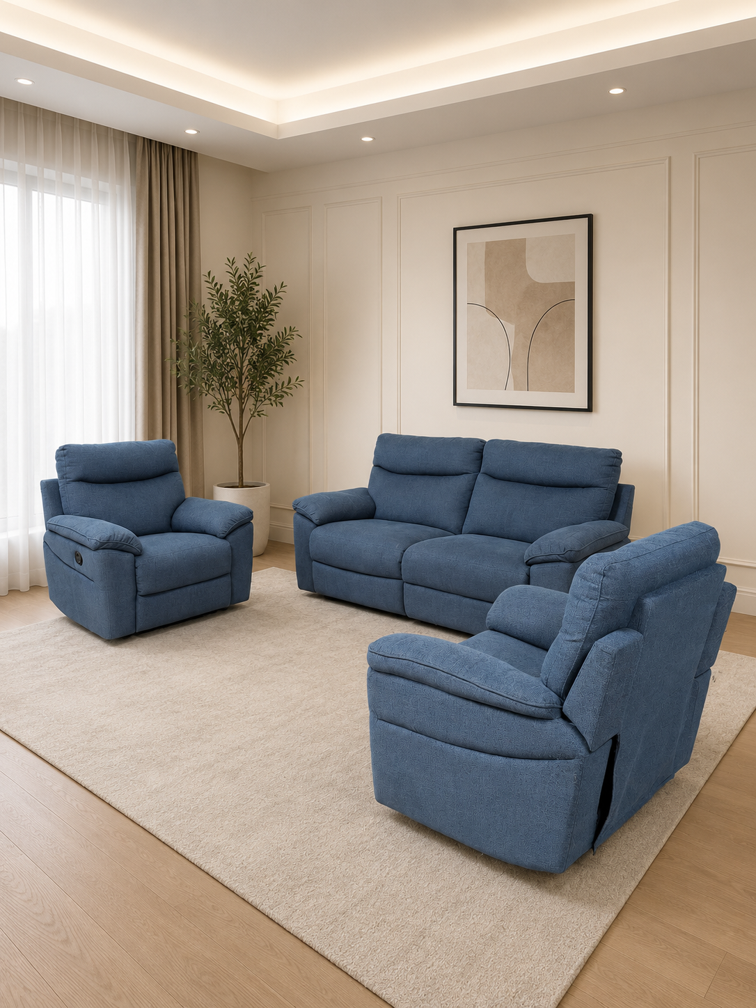 Denis 3+1+1 recliner set