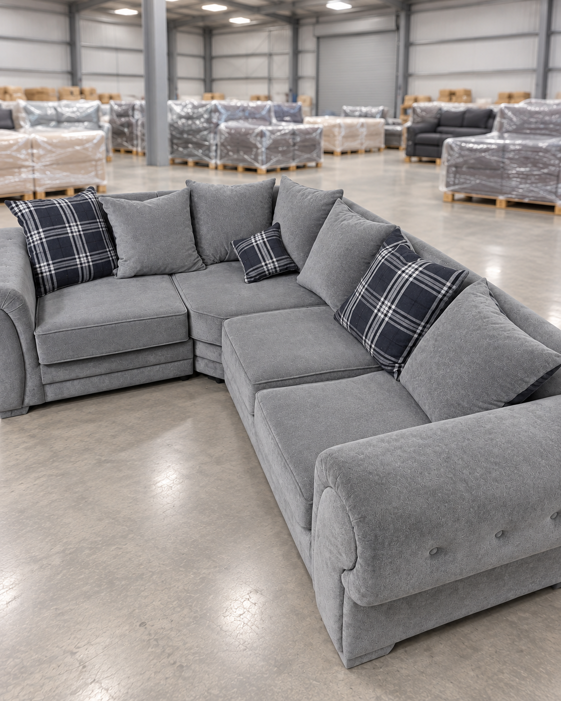 Verona grey corner suite