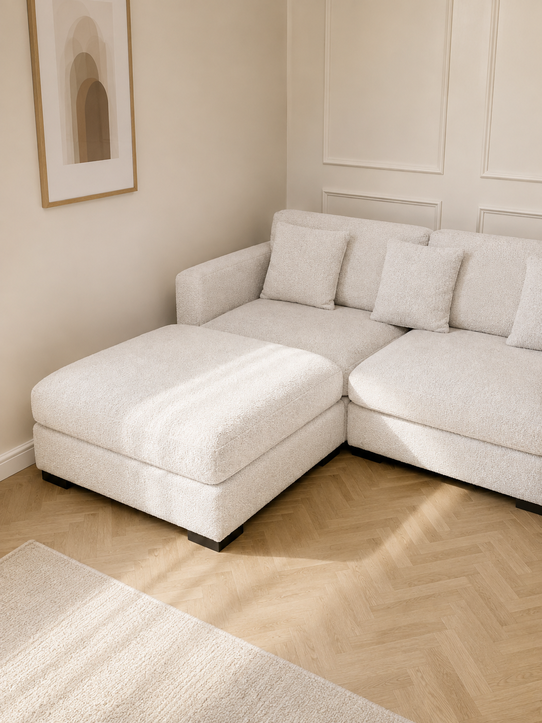Silvia modular sofa Boucè fabric