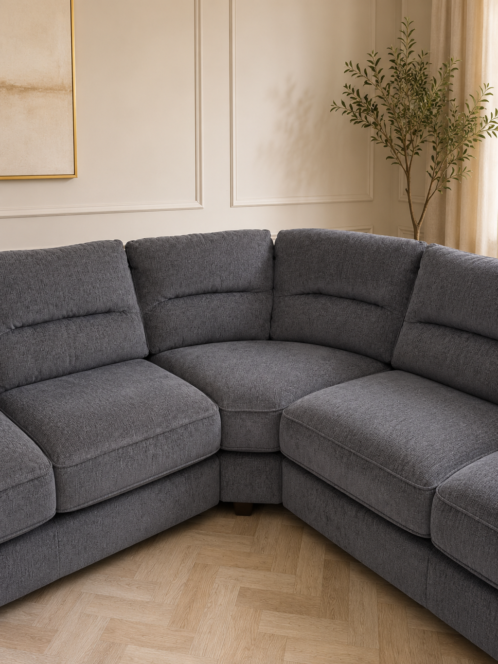 Kian Corner Sofa Grey