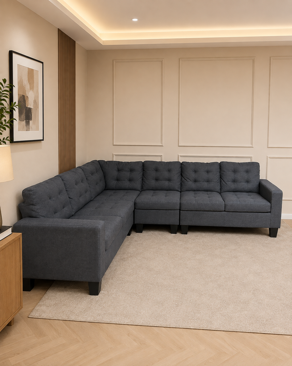Milano 6 seater modular corner sofa