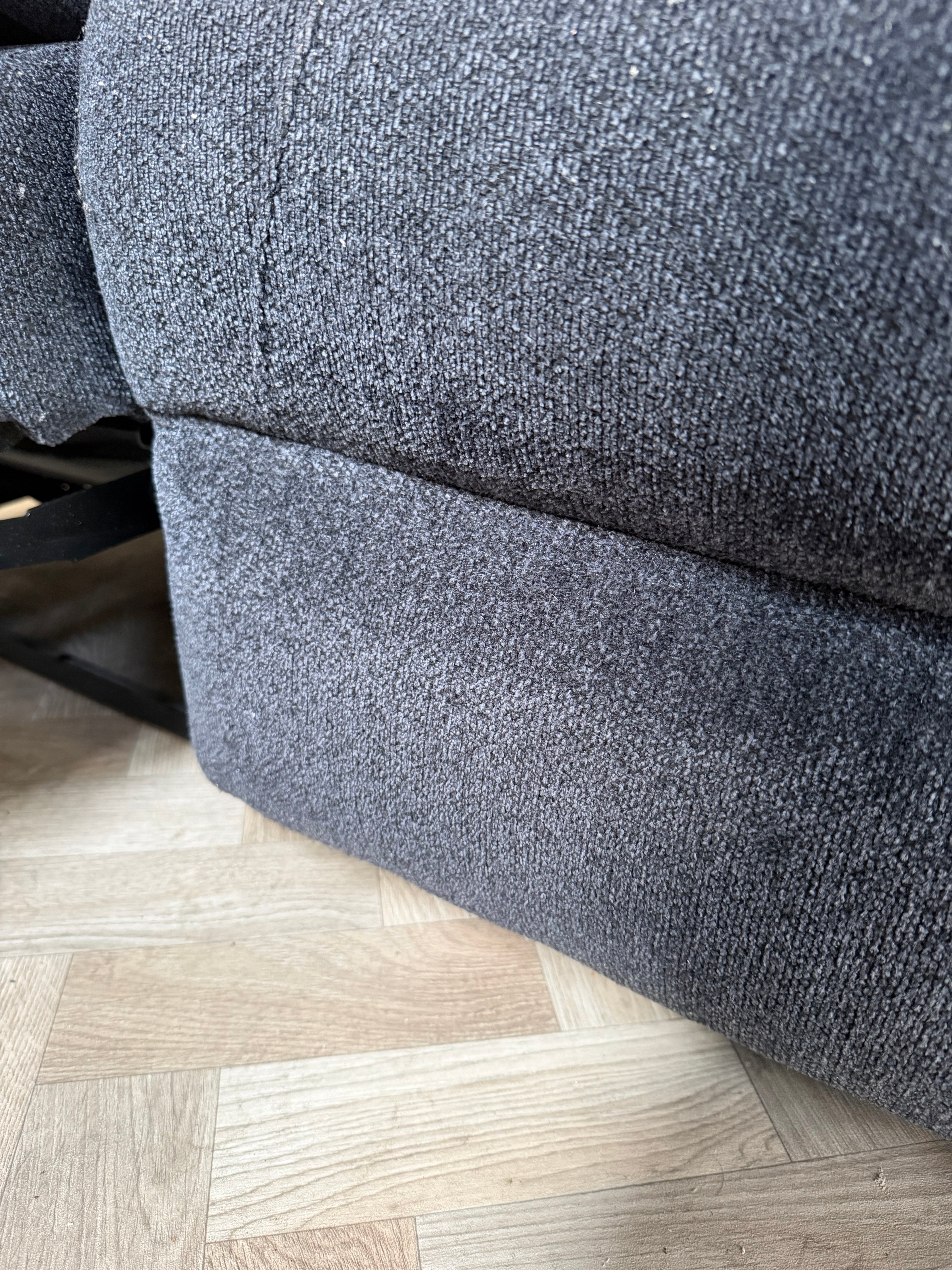 3 seater recliner fabric w/ drink holders
