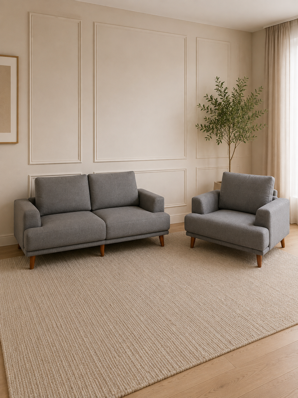 Kavan 3 seater + arm chair