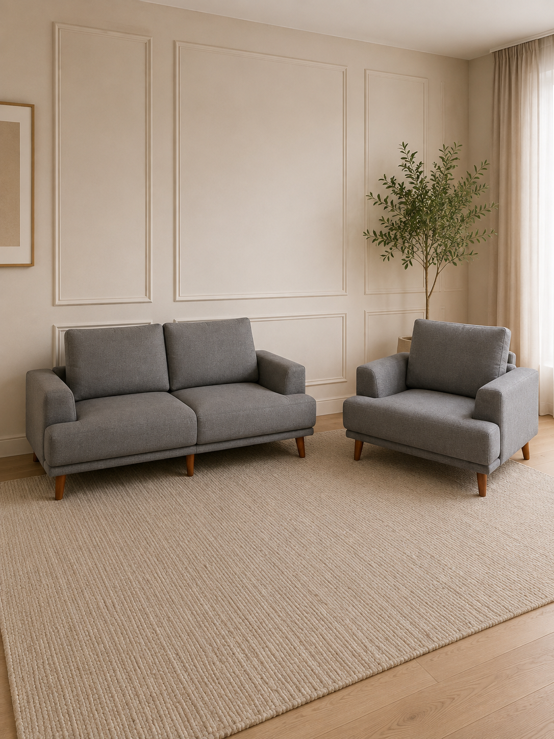 Kavan 3 seater + arm chair