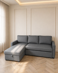 Corner Sofa Bed with Air Lift Storage