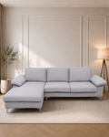 Pauline Velvet sofa light grey