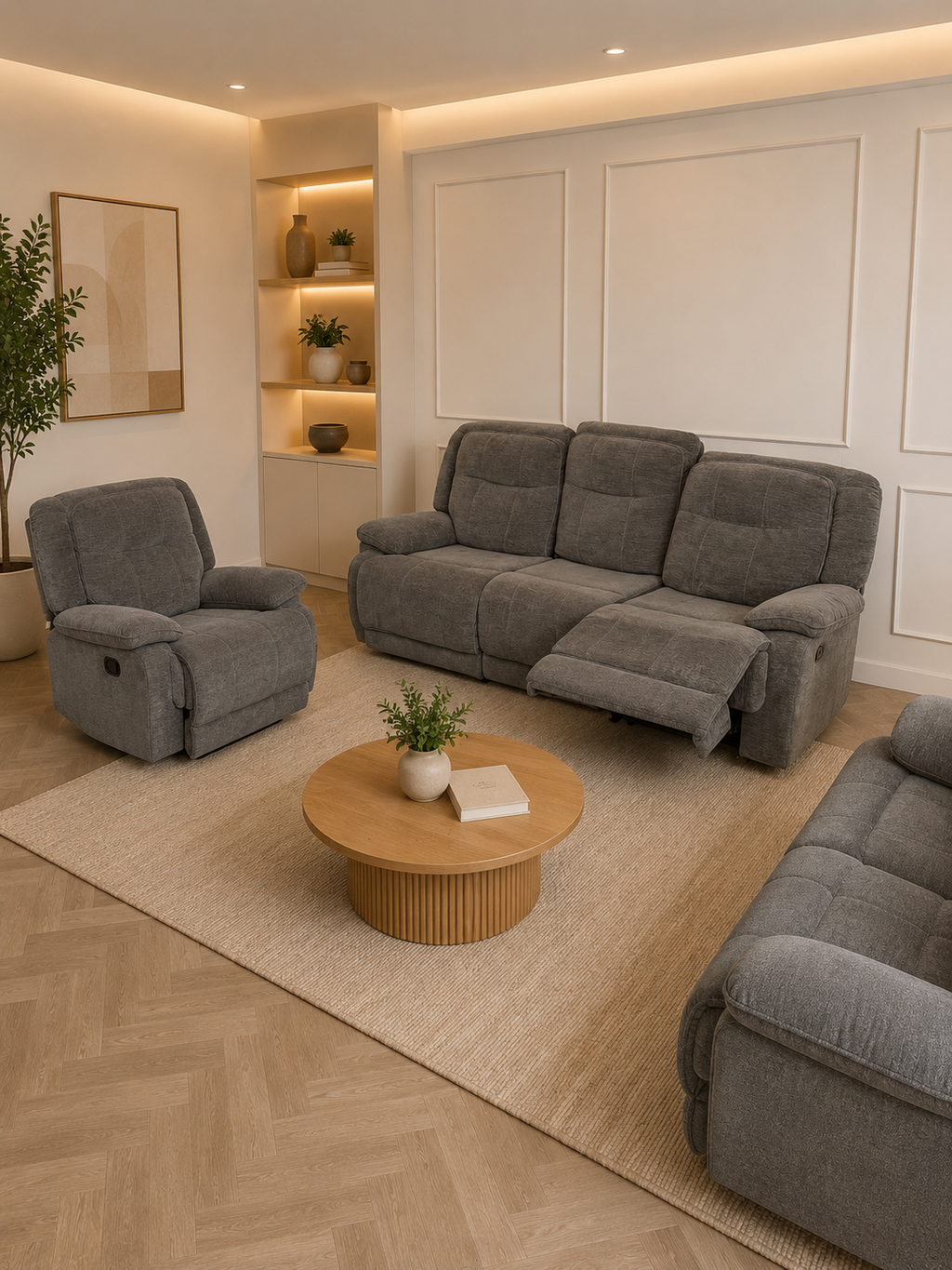 Tiegan Recliner Sofa set 3 + 2 + 1