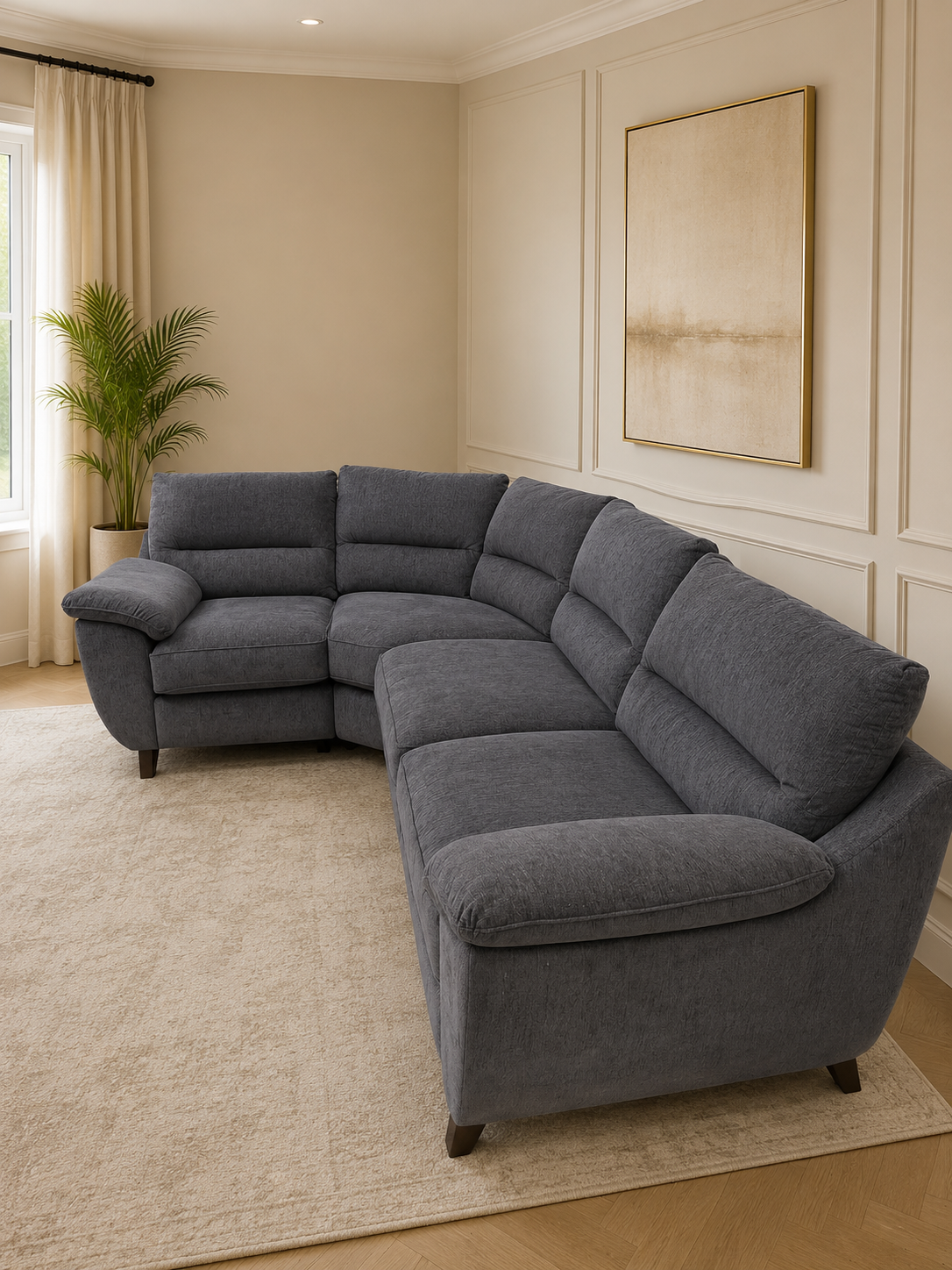 Kian Corner Sofa Grey