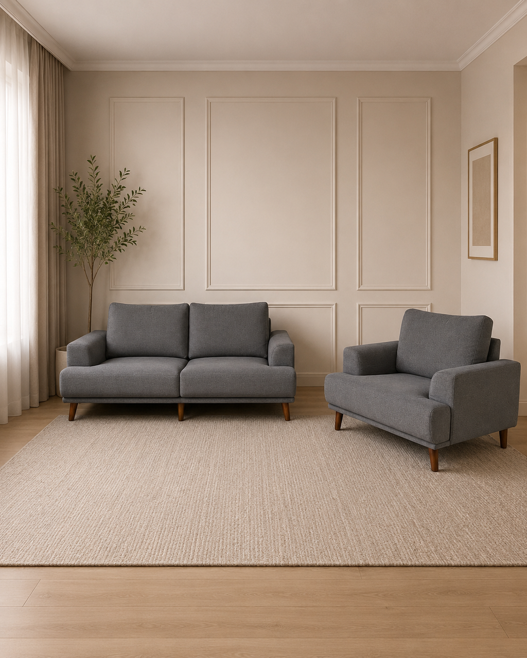 Kavan 3 seater + arm chair
