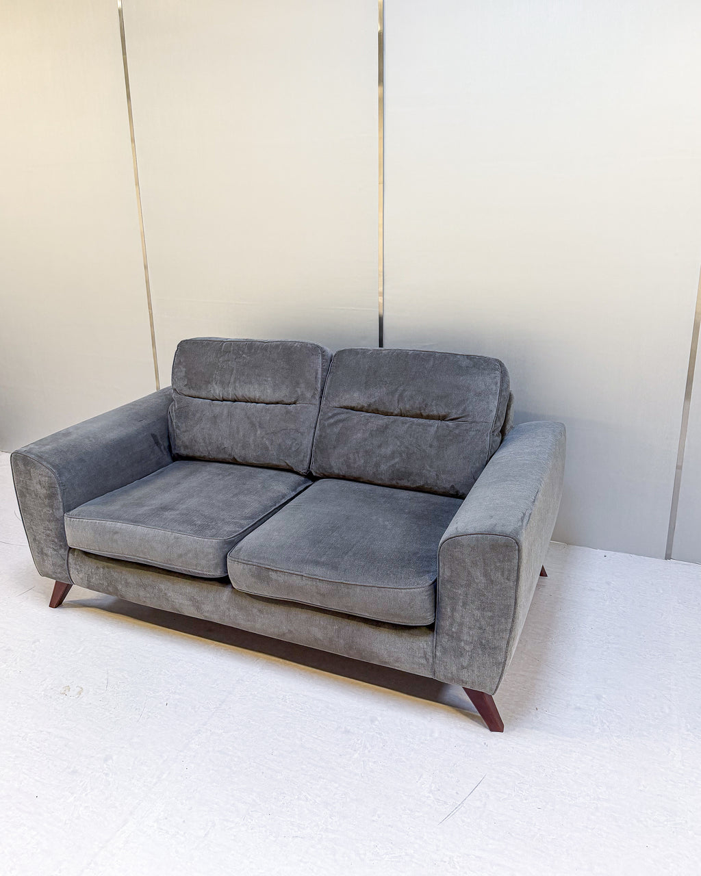 Modern Grey 2-Seater Sofa