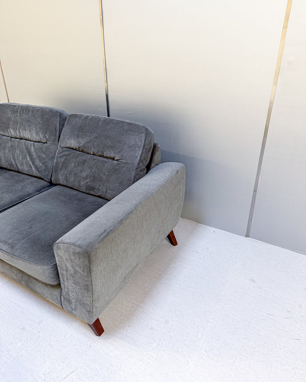 Modern Grey 2-Seater Sofa