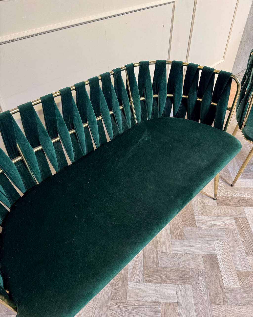 Emerald Green Velvet 3-Piece Suite