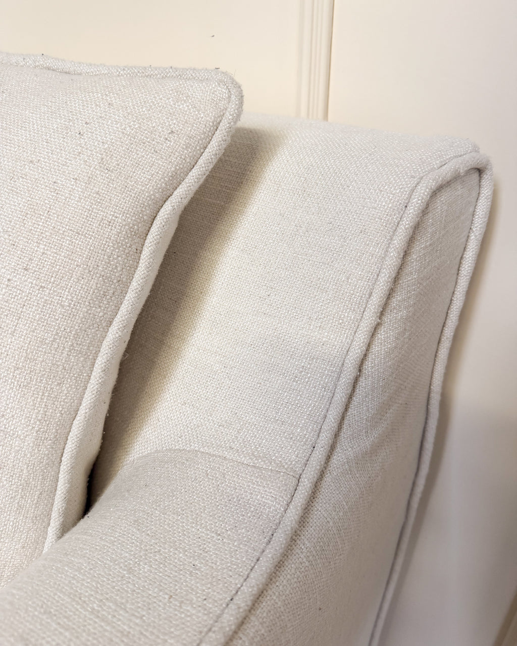 Modern Cream Linen - 2 Seater sofa