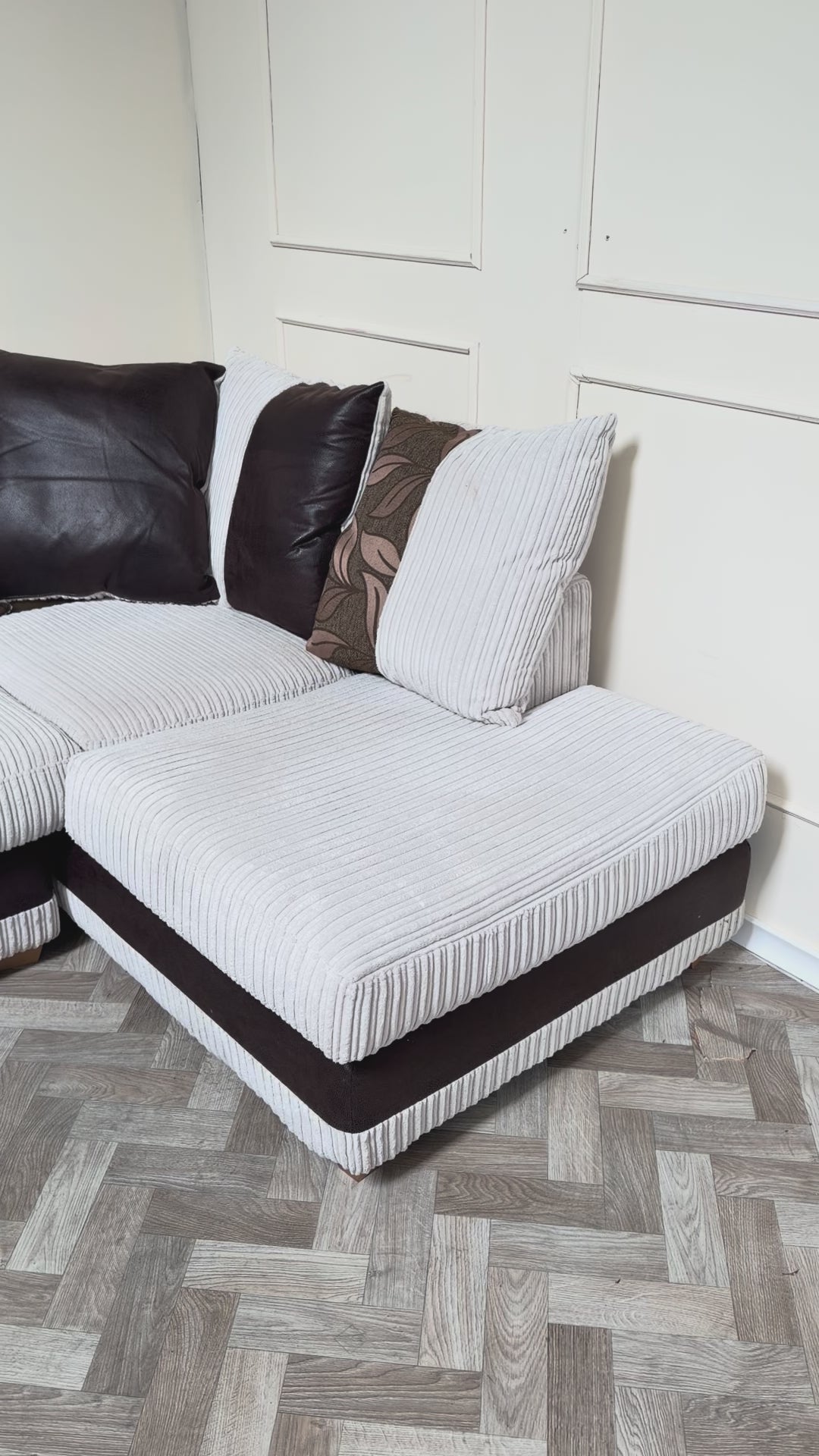 Sofia Cream Corner Couch